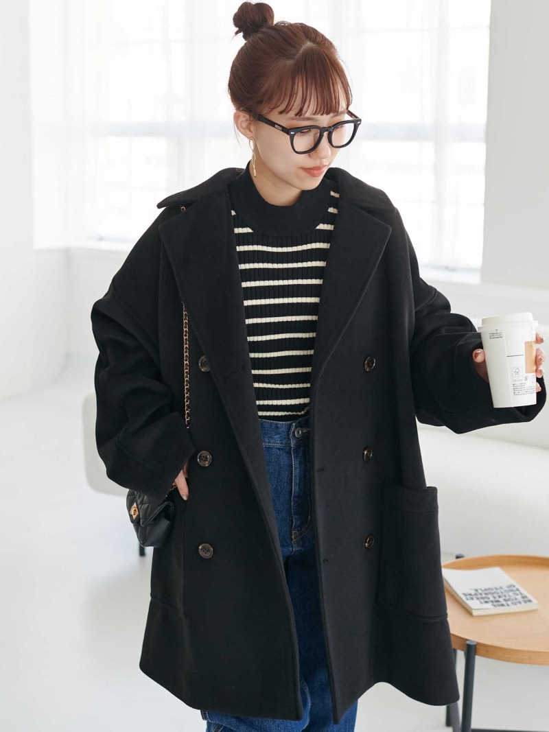 楽天市場】Discoat 【ユニセックス】ビッグピーコート ディスコート