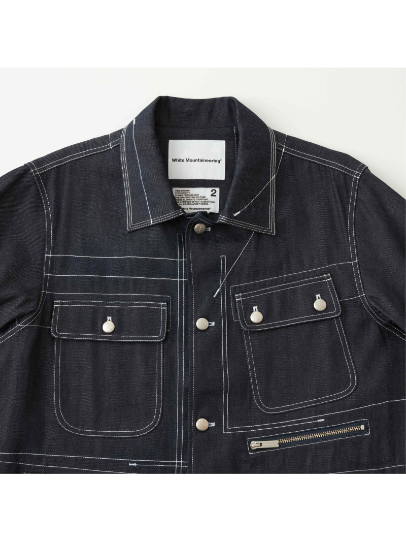 楽天市場】White Mountaineering (M)DENIM COVERALL ホワイト