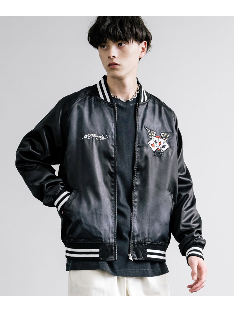 楽天市場】Ed Hardy エドハーディー スカジャン(トランプ柄/ワシ柄