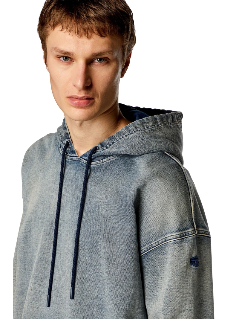 楽天市場】DIESEL メンズ スウェット パーカー デニム D-UM-RIB TRACK