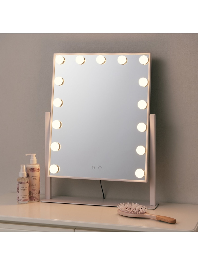 楽天市場】Francfranc フッツェ ハリウッドミラー スクエア L ホワイト