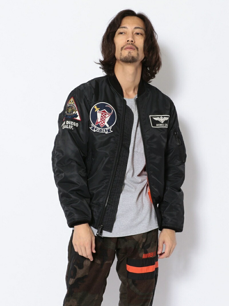 楽天市場】AVIREX ピンナップガール MA-1/PINUP MA-1 VF-24