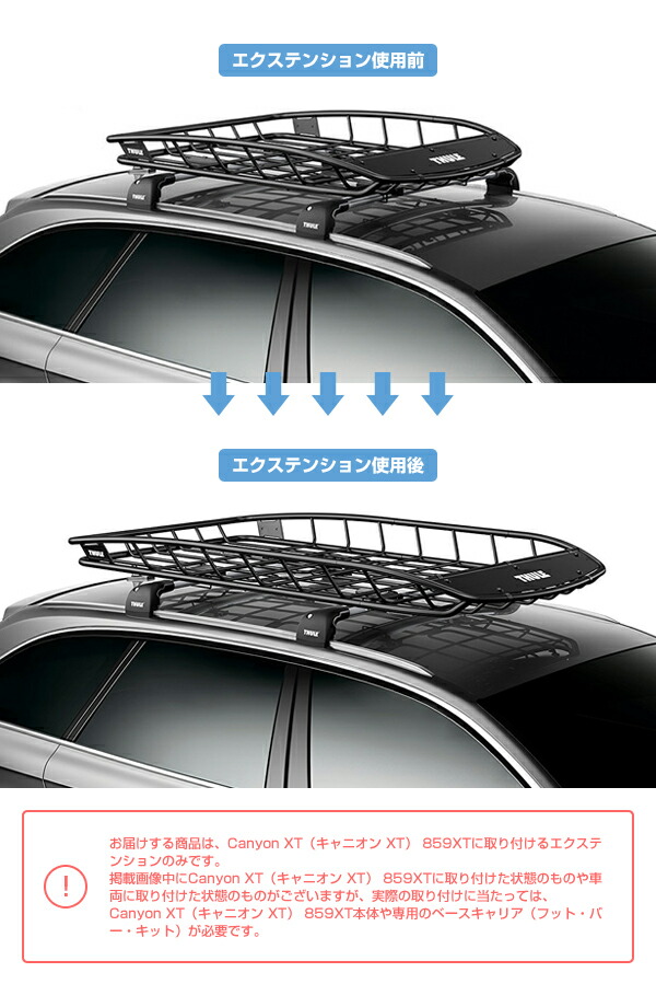 楽天市場】【送料無料】Thule（スーリー） キャリアバスケット Canyon