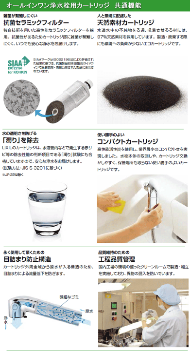 楽天市場】LIXIL,INAX,JF-20-S,オールインワン浄水栓用カートリッジ6個