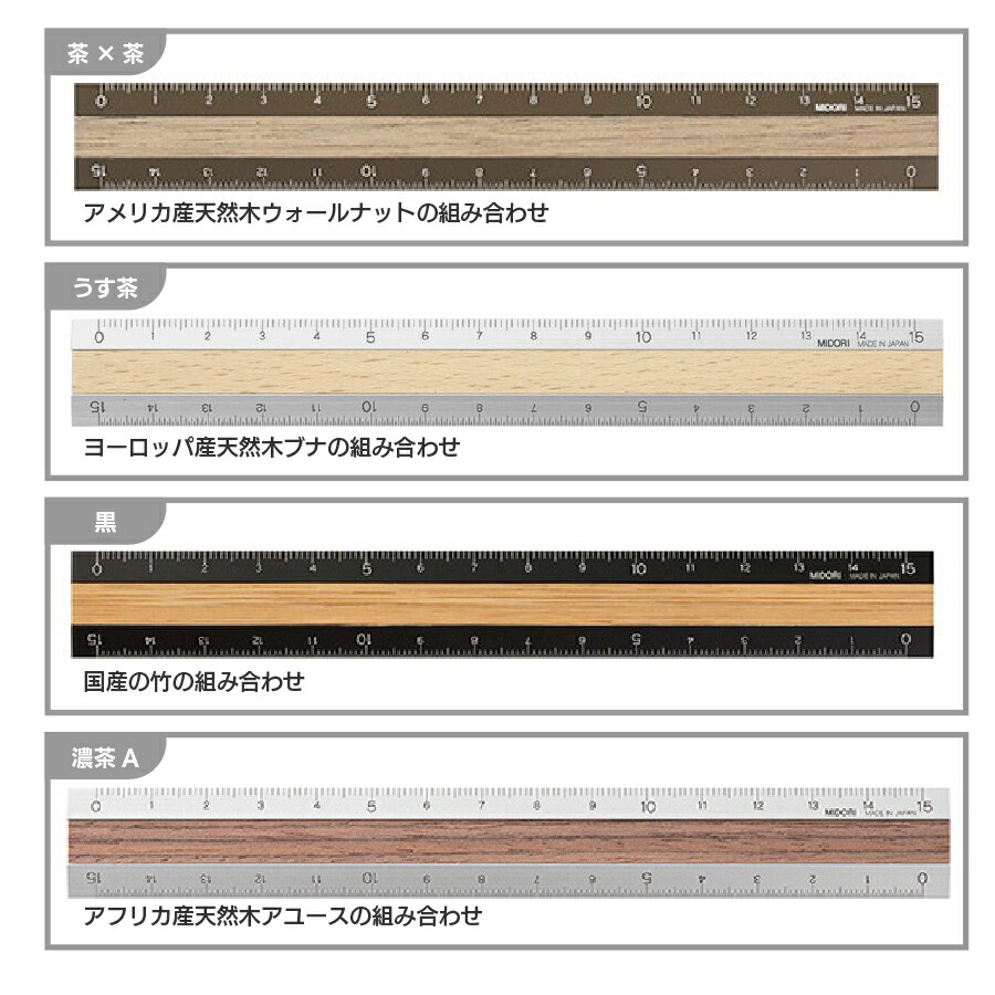 楽天市場】ミドリ MIDORI アルミウッド定規 42274-006 42257-006 42270