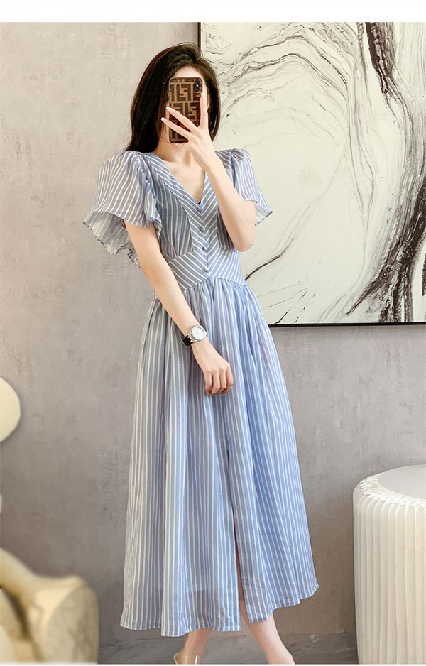 楽天市場】ストライプ柄 ワンピース レディース リゾートワンピース