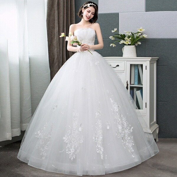 楽天市場】【サイズ有S/M/L/XL/2XL/3XL】ウェディングドレス