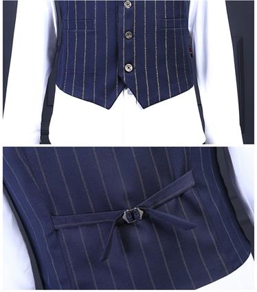 楽天市場】メンズ スーツ ダブルブレスト ピンストライプ スリーピース