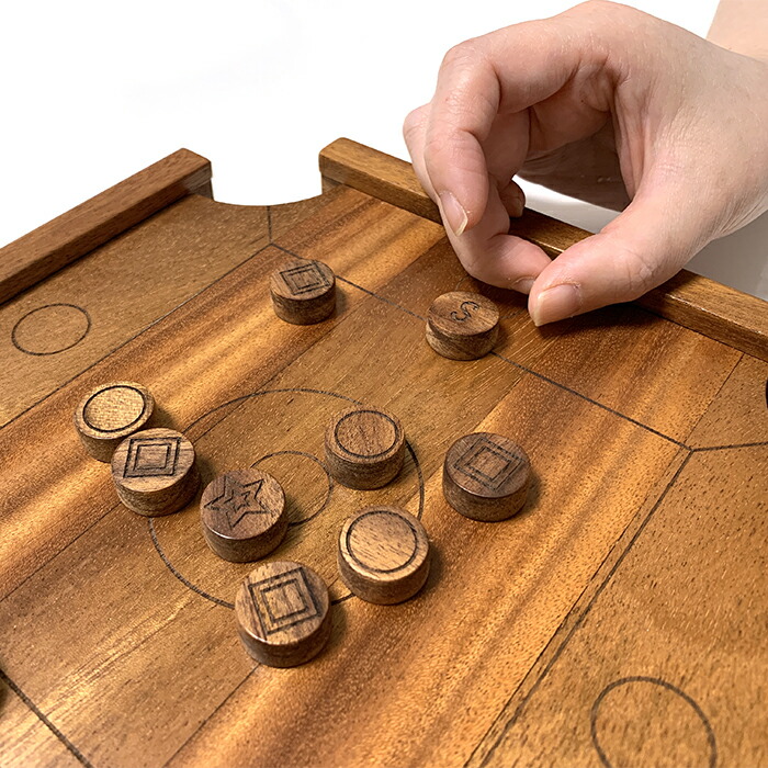 楽天市場】【送料無料】木製 キャロム ミニ Carrom mini 木製品 革製品