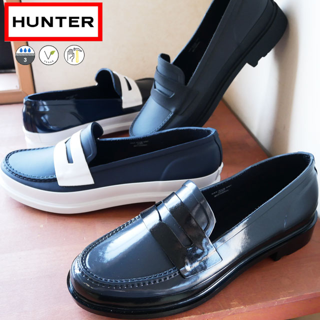 楽天市場】＼ポイント10倍／ハンター レディース ローファー 防水