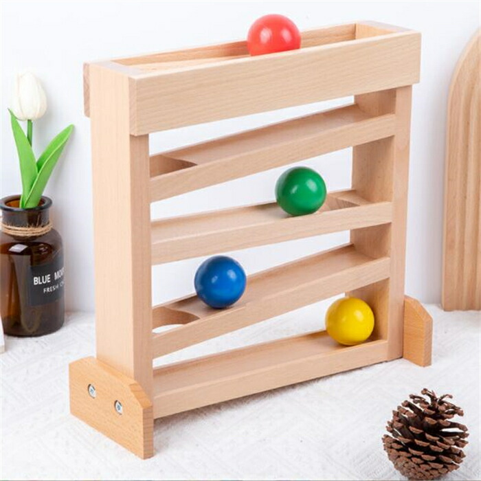 楽天市場】送料無料！ボールトラッカー幼児初期開発玩具モンテッソーリ