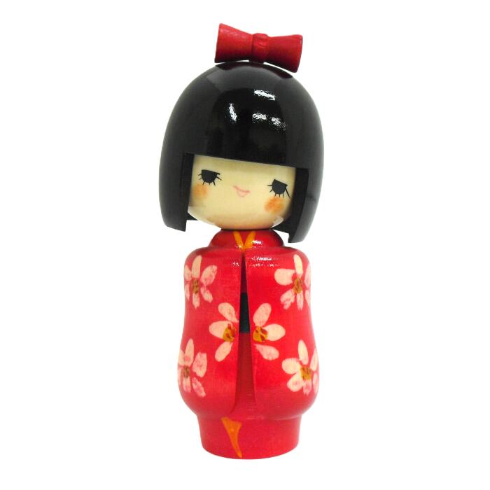 楽天市場】卯三郎こけし 創作こけし 乙女袖 赤 山岸政好作 : 海外電気CLUB