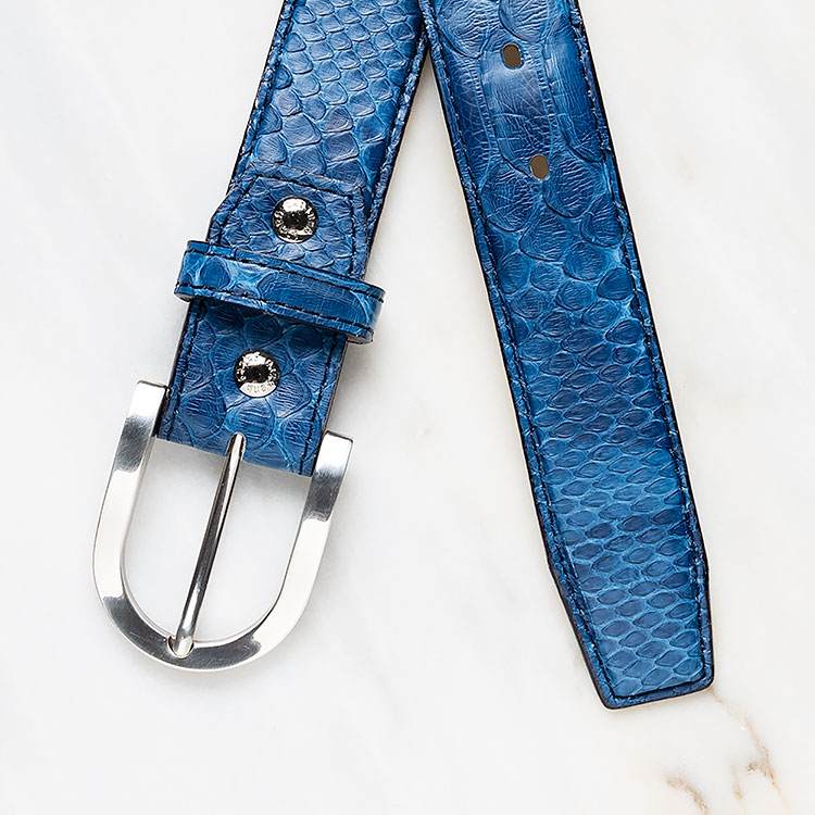 楽天市場】ベルト メンズ レディース レザー 本革 パイソン ヘビ革