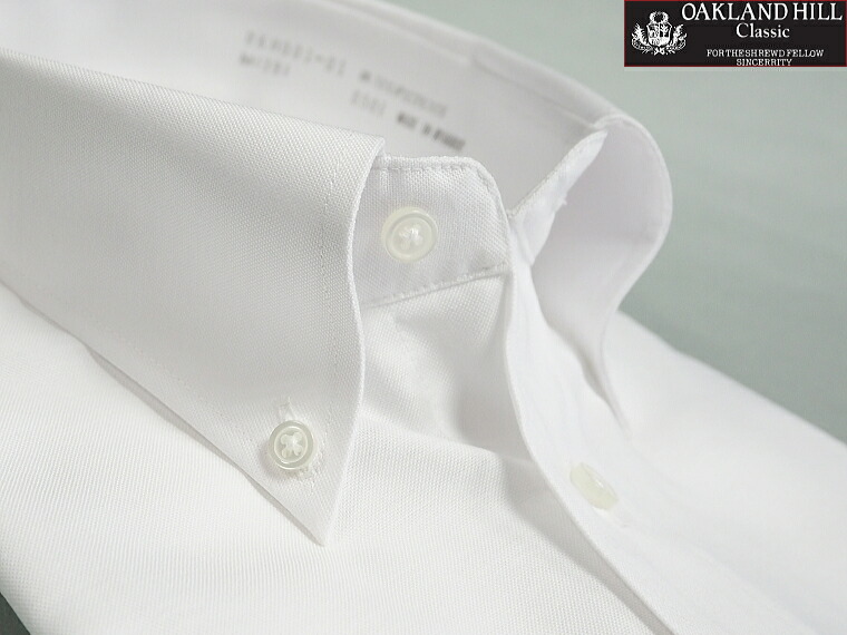 楽天市場】ワイシャツ 半袖 白 オックスフォードシャツ メンズ ボタン