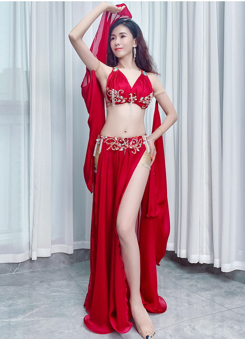 楽天市場】ブラ＆スカート アーム付き 4点セット lw1966 ベリーダンス