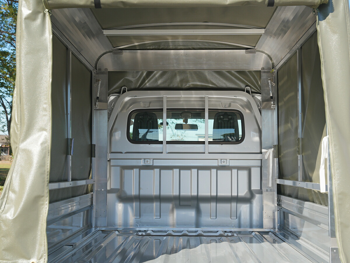 楽天市場】「RV-1」 軽トラック荷台用フレーム＆三開放幌セット 軽