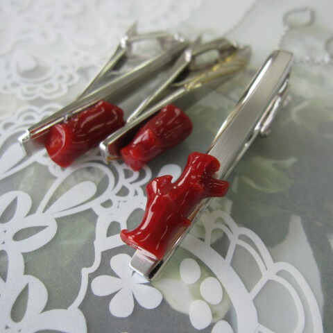 楽天市場】日本・高知産赤サンゴ 枝のタイピン ネクタイピン タイバー