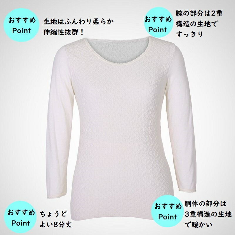 楽天市場】【家計応援☆5%OFF】【 ひだまり 極 】暖か 防寒肌着 婦人