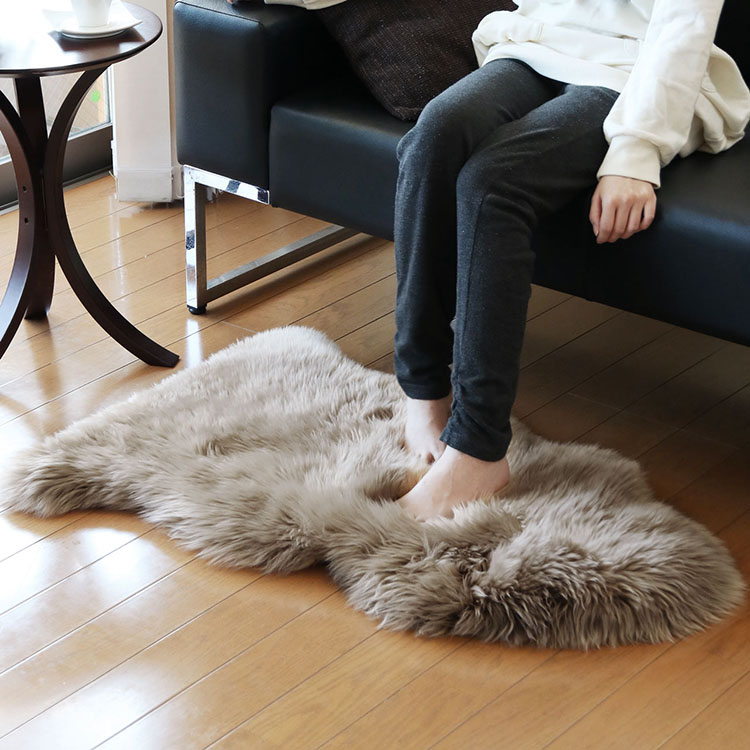 楽天市場】【期間限定価格】ムートン ラグ 1匹物 ファー ラグマット
