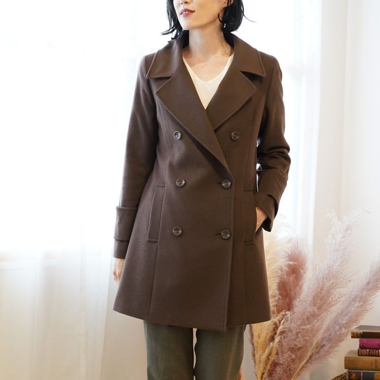 楽天市場】【5%offクーポン】ピーコート レディース Pコート ダブル 秋