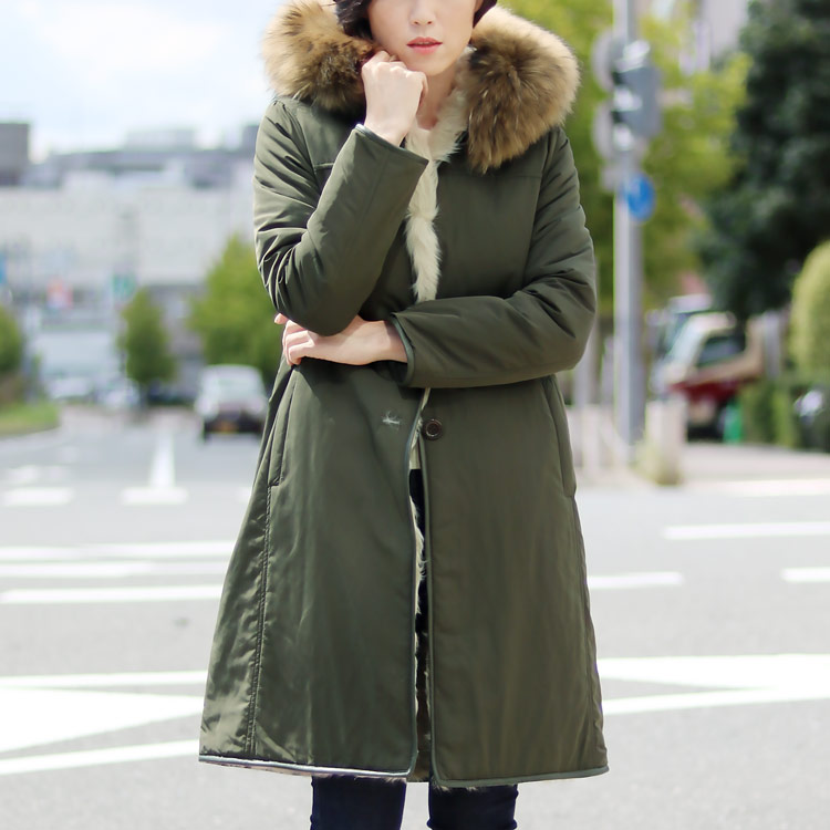 楽天市場】【期間限定価格】レディース モッズコート ラクーンファー