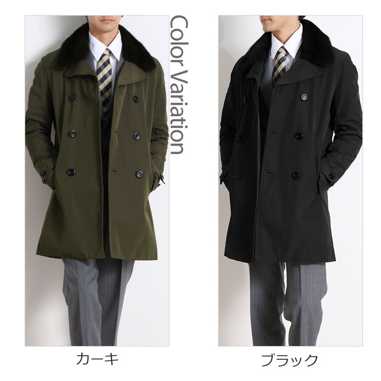 楽天市場】【期間限定価格】トレンチコートミンク襟 ウィーゼル