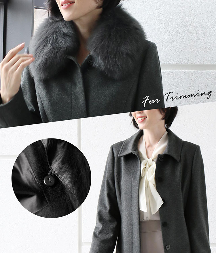 楽天市場】カシミヤ コート レディース カシミヤ100% ロング