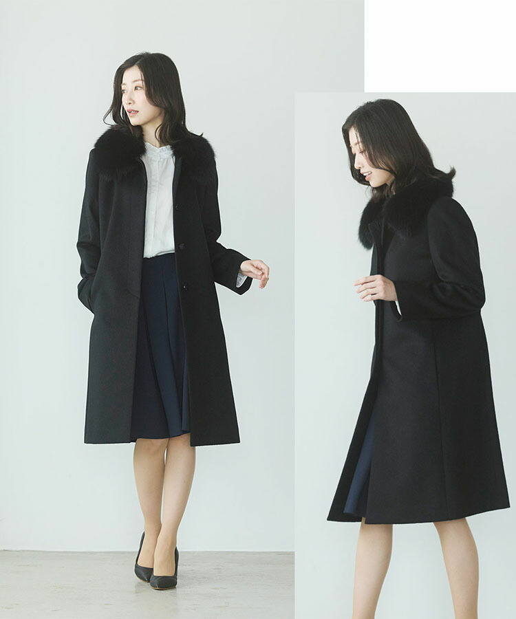 楽天市場】コート レディース カシミヤ 100% ロング ゆったり 大きめ