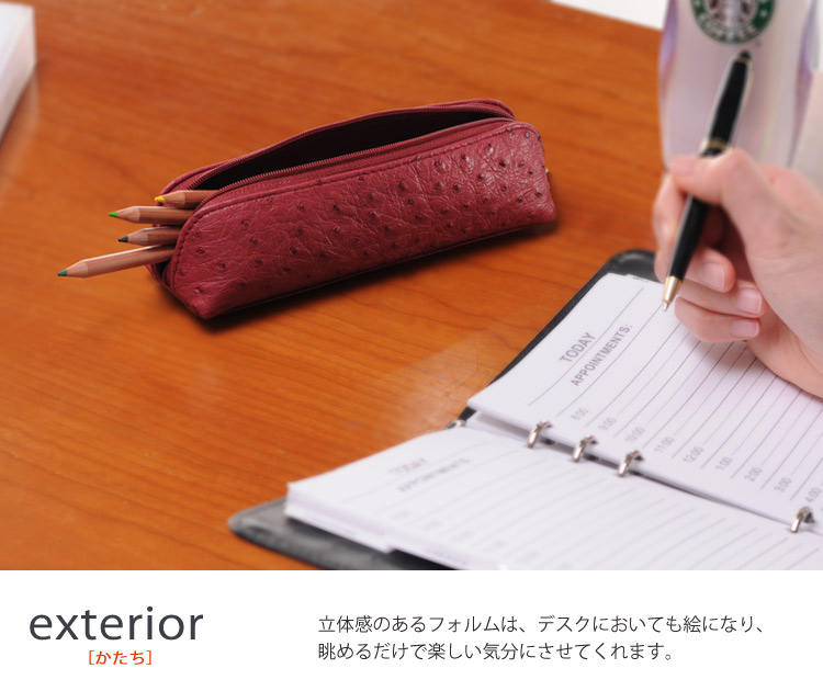 楽天市場】【期間限定価格】オーストリッチ ペンケース 眼鏡ケース