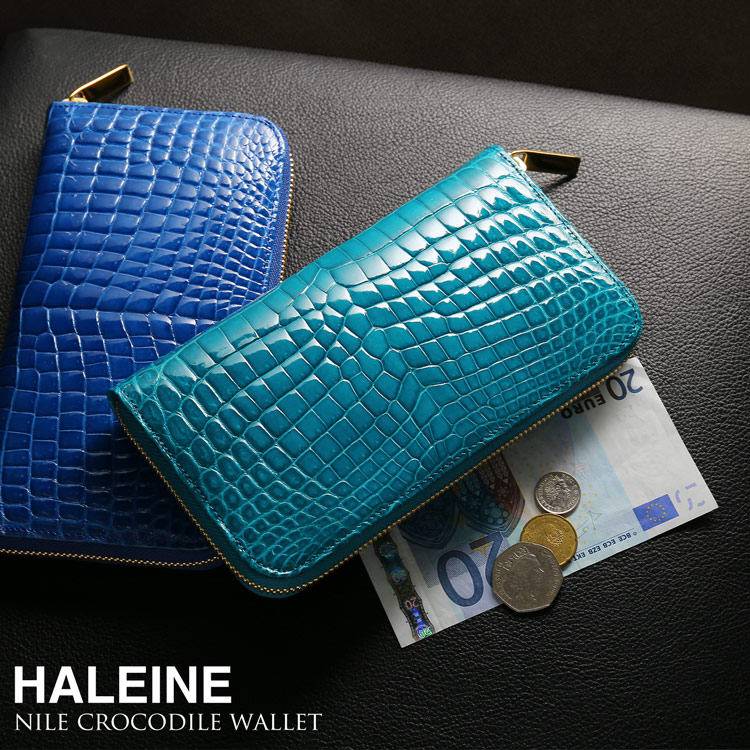 楽天市場】【10%offクーポン】HALEINE クロコダイル 長財布 メンズ