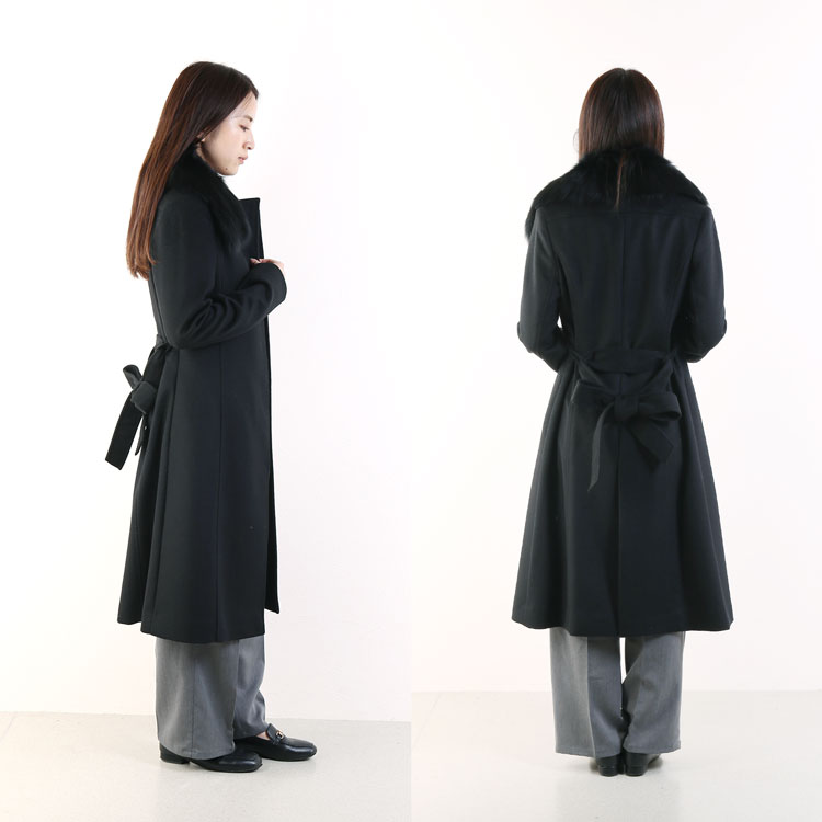 楽天市場】【期間限定価格】カシミヤ 100％ ダブル ロング コート