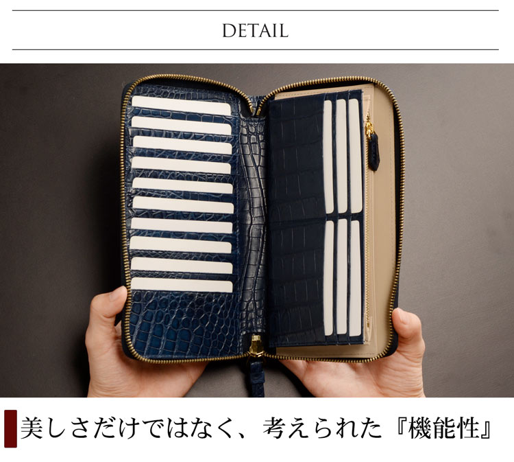 楽天市場】【10%offクーポン】クロコダイル 長財布 マット ラウンド