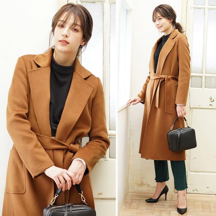 楽天市場】Filomo カシミヤ 100% コート レディース ガウン ロング