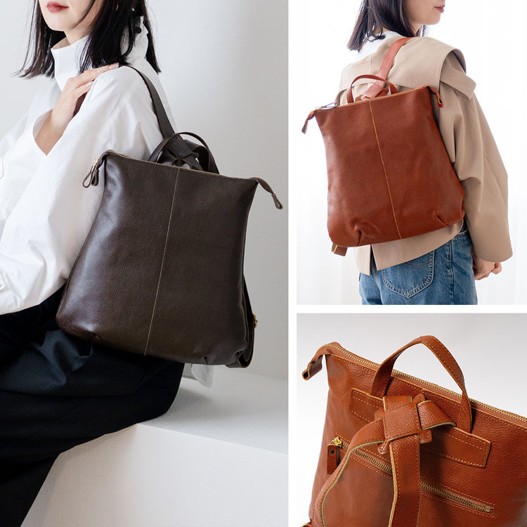 楽天市場】【5%offクーポン】リュック レディース 日本製 本革 大人