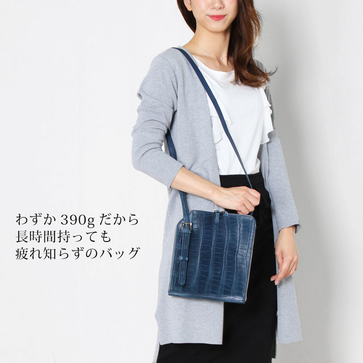 楽天市場】【20%offクーポン】スモール クロコダイル ショルダーバッグ