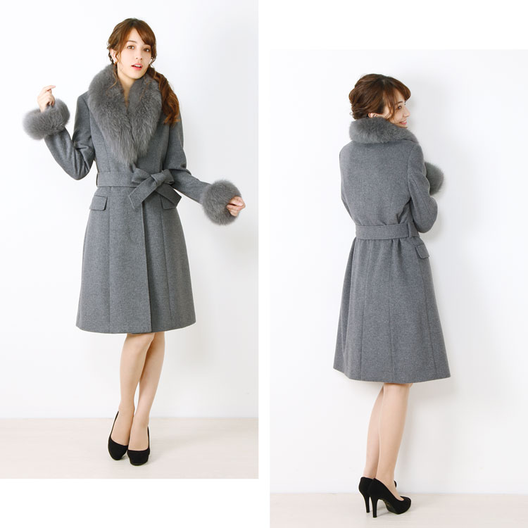 楽天市場】カシミヤ ブレンド ウール ロング コート レディース Filomo