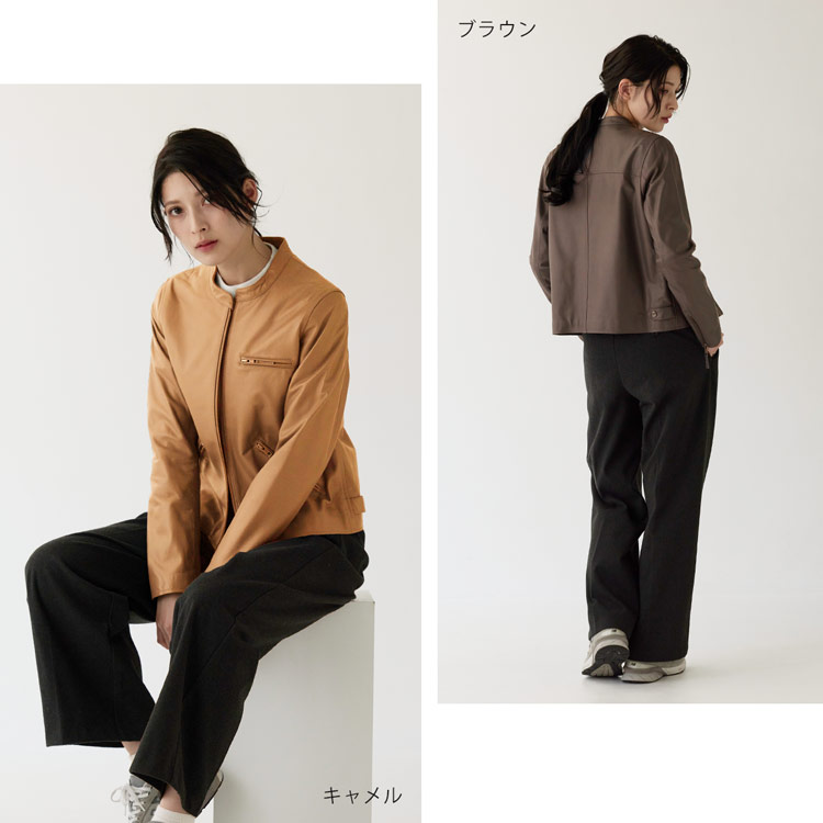 楽天市場】レザージャケット レディース ラムレザー レザー ジャケット