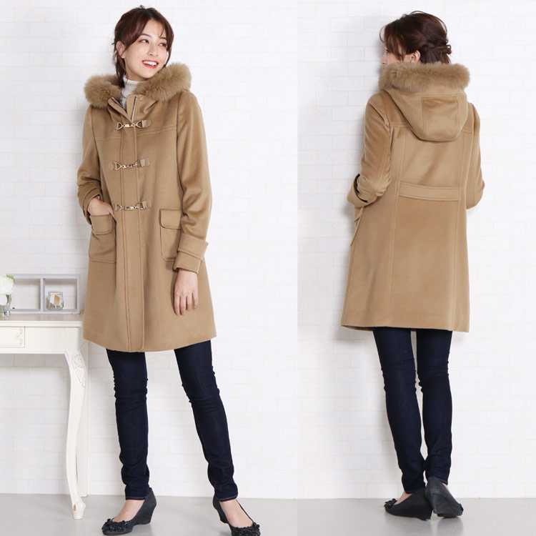 楽天市場】ダッフル コート レディース カシミヤ ブレンド 冬 ウール