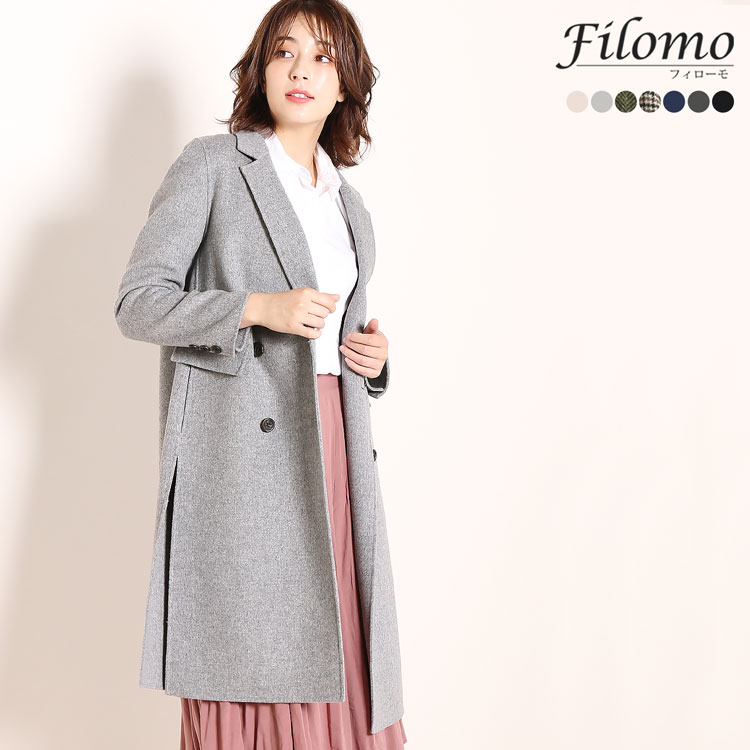 楽天市場】【5%offクーポン】Filomo チェスターコート ダブル
