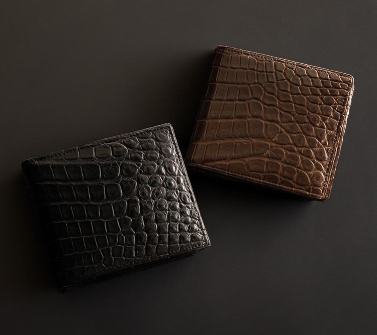 楽天市場】【10%offクーポン】折り財布 クロコダイル 日本製 二つ折り