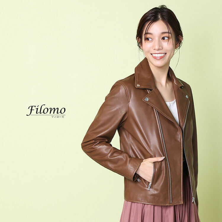 楽天市場】【5%offクーポン】ライダースジャケット レザー レディース