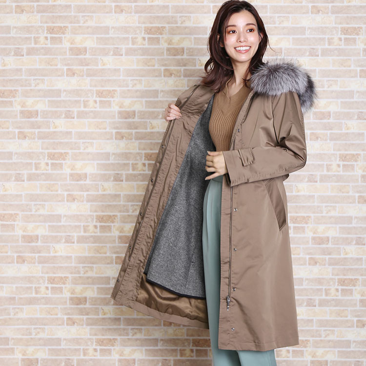 楽天市場】【期間限定価格】ロングコート レディース 冬 ライナー