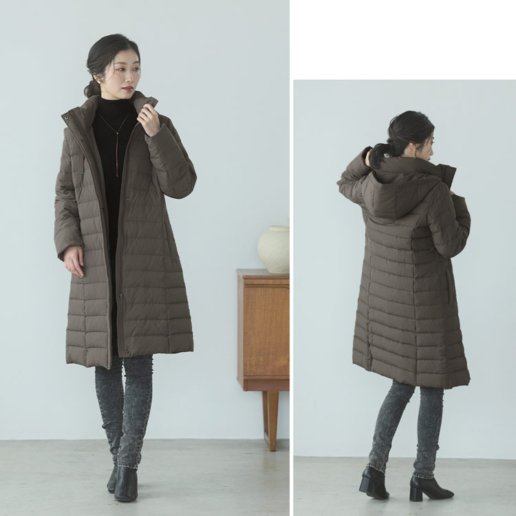 楽天市場】【5%offクーポン】ダウンコート レディース フード付き