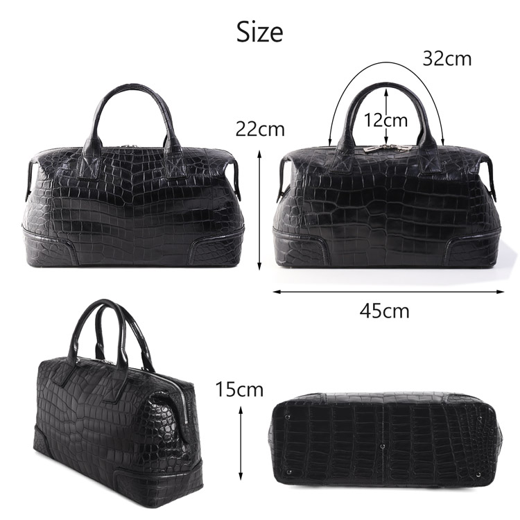 楽天市場】【期間限定価格】クロコダイル メンズ ボストンバッグ 両面