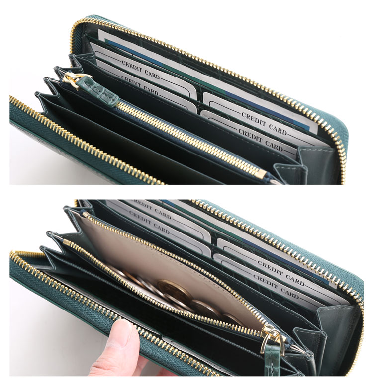 楽天市場】【10%offクーポン】クロコダイル 長財布 レディース マット