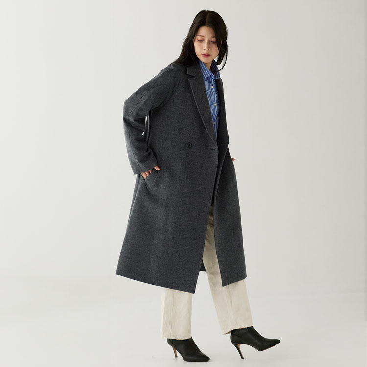 楽天市場】【5%offクーポン】ロング チェスターコート レディース