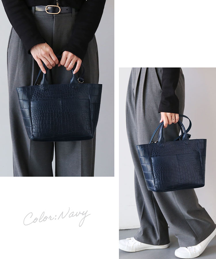 楽天市場】【5%offクーポン】クロコダイル トートバッグ レディース