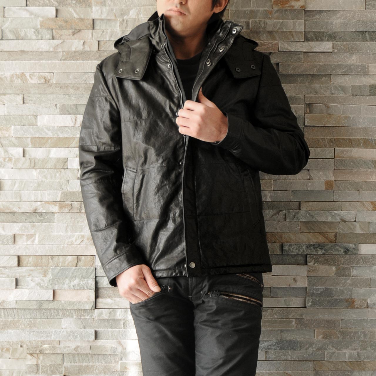楽天市場】【期間限定価格】レザー ジャケット メンズ ベジタブル加工