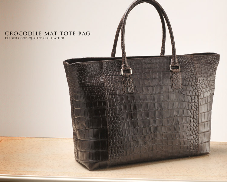 楽天市場】クロコダイル トートバッグ マット レディース (No.06000761