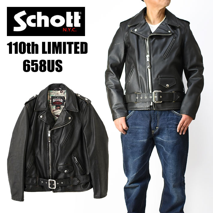 楽天市場】Schott ショット 658US 110周年限定 ONE STAR RIDERS 110TH